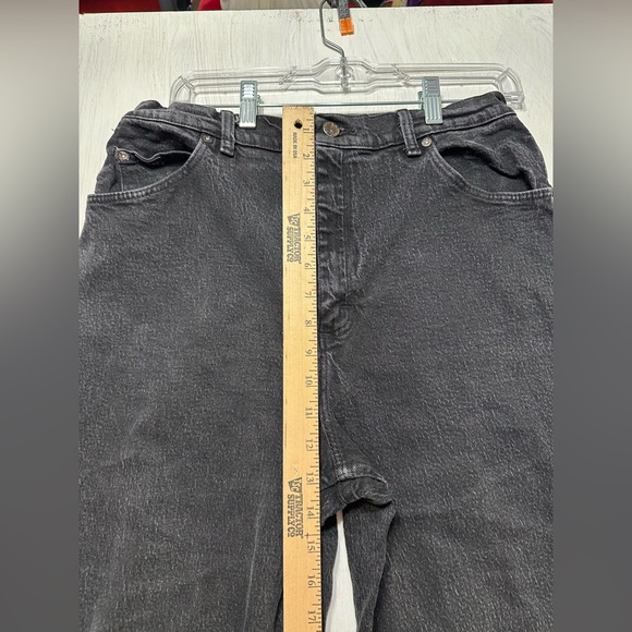 Vintage Riders High Waisted Black Jeans Women’s Size 14 Long USA Made 90s Mom - Picture 11 of 12